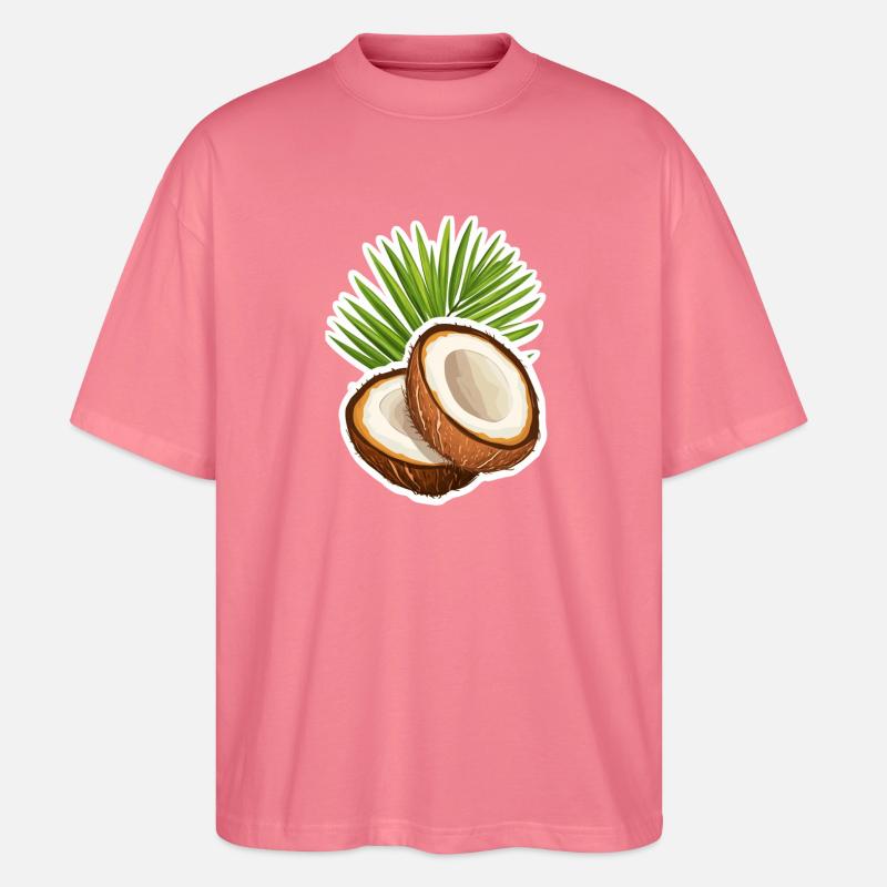 Kokosnuss Coconut - Stanley/Stella Oversized Unisex Bio T-Shirt Blaster 2.0 - Pink 