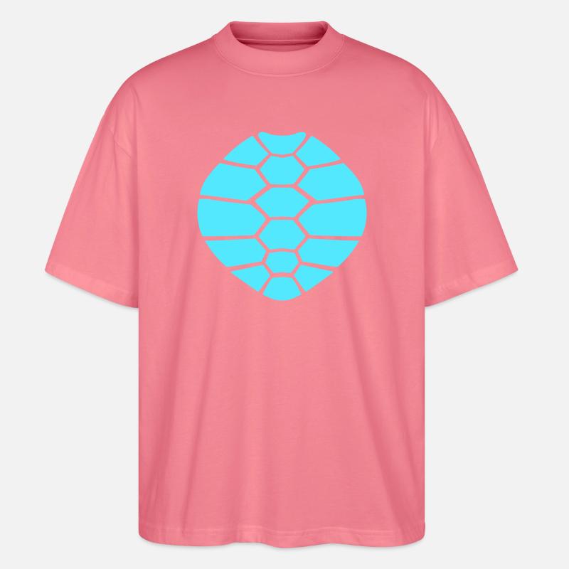Turtle shell pattern turtle icon cool - Stanley/Stella Oversized Unisex Organic T-shirt Blaster 2.0 - pink joy 