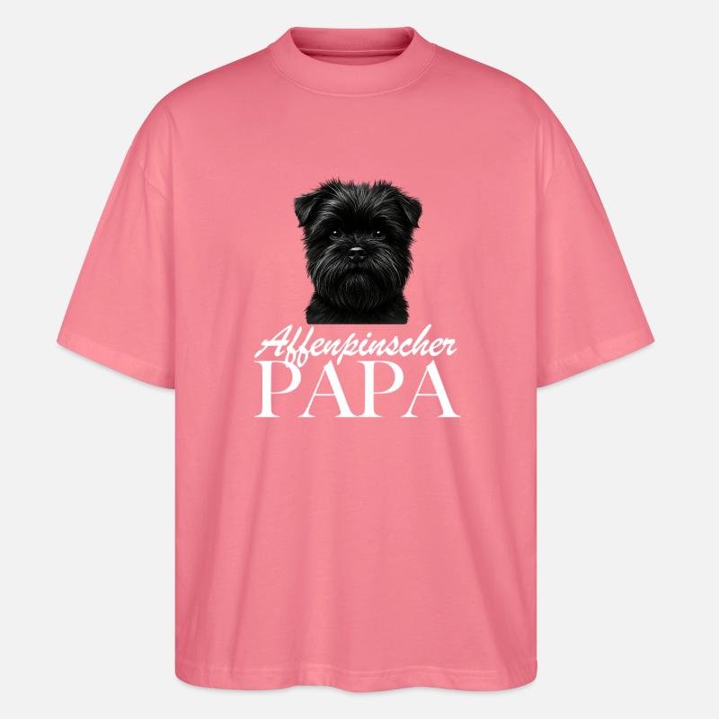 Hundefoto mit schnellem Schnauzer Blick - Stanley/Stella Oversized Unisex Bio T-Shirt Blaster 2.0 - Pink