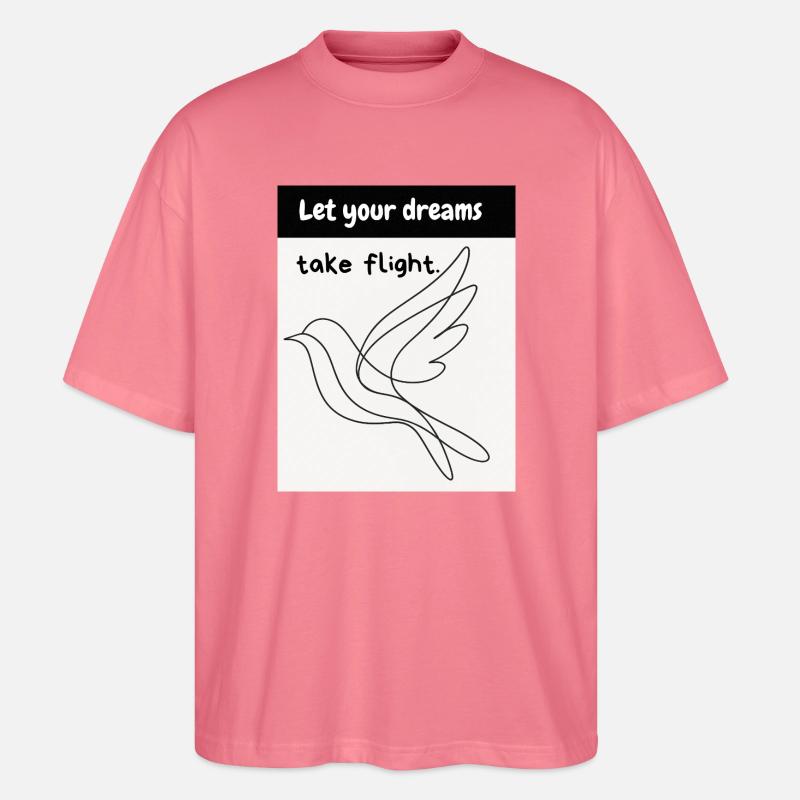 Vogelflug - Stanley/Stella Oversized Unisex Bio T-Shirt Blaster 2.0 - Pink 