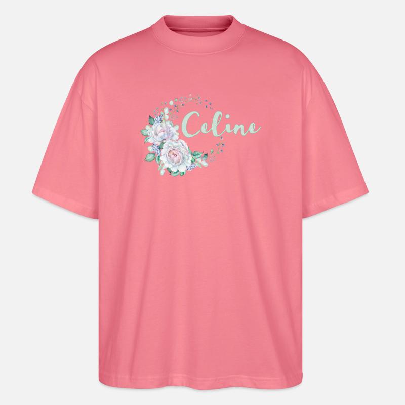 Für Celine - Stanley/Stella Oversized Unisex Bio T-Shirt Blaster 2.0 - Pink 