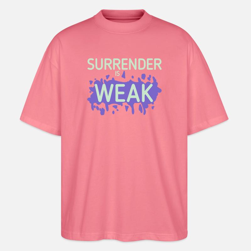 Devotion is weak splash - Stanley/Stella Oversized Unisex Organic T-shirt Blaster 2.0 - pink joy 