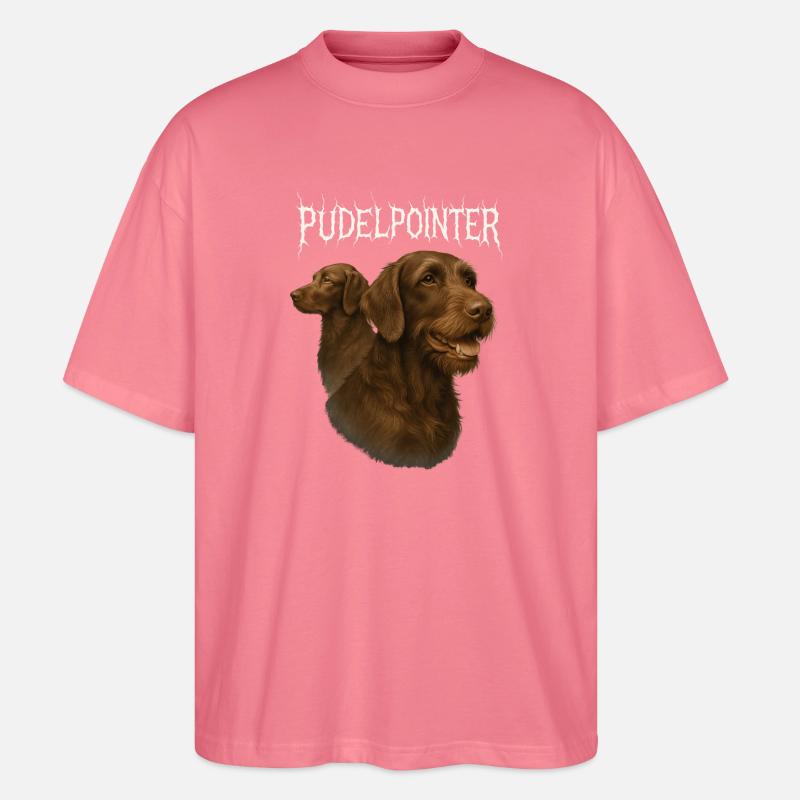 Pudelpointer - Stanley/Stella Oversized Unisex Bio T-Shirt Blaster 2.0 - Pink 