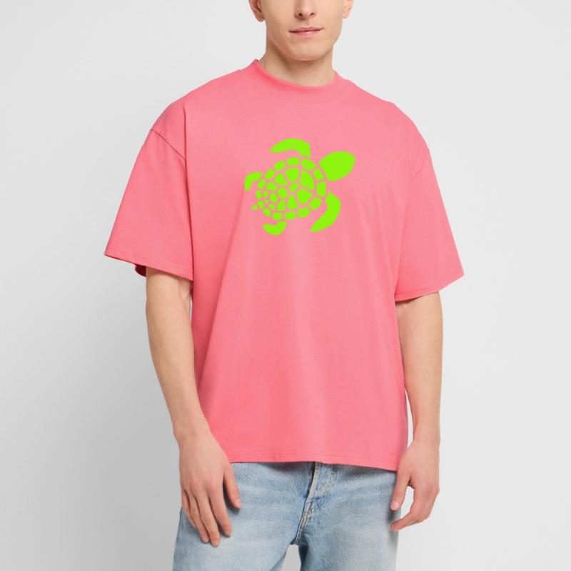 Turtle Logo Turtle Shell Pattern Icon Stanley/Stella Oversized Unisex Organic T-shirt Blaster 2.0