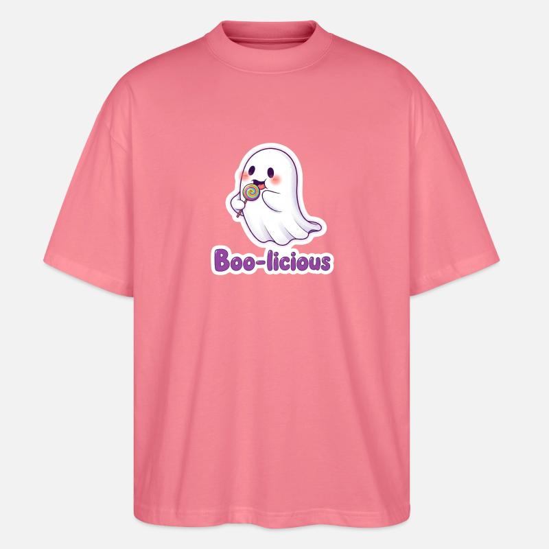 Boolicious Süßes Gespenst - Stanley/Stella Oversized Unisex Bio T-Shirt Blaster 2.0 - Pink 
