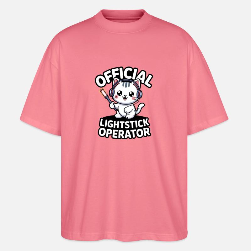 K-Pop Fan Lightstick Korea - Stanley/Stella Oversized Unisex Bio T-Shirt Blaster 2.0 - Pink 