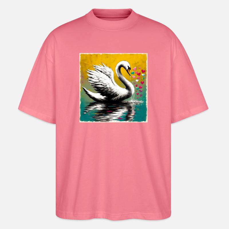 Schwan - Stanley/Stella Oversized Unisex Bio T-Shirt Blaster 2.0 - Pink 