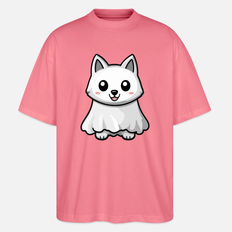 Wolf Halloween Geist - Stanley/Stella Oversized Unisex Bio T-Shirt Blaster 2.0 - Pink 