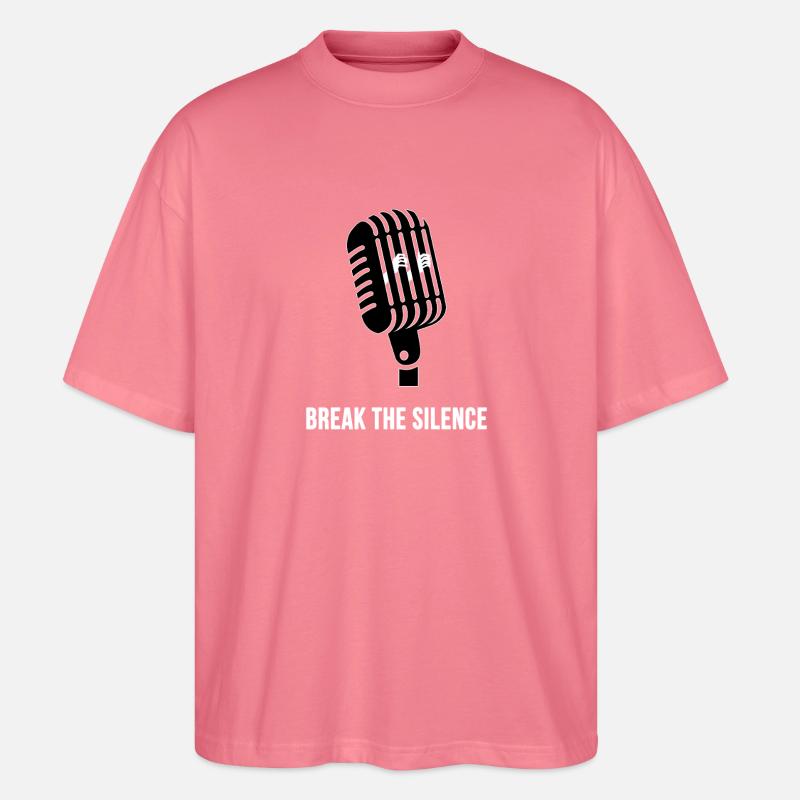 Break the Silence - Stanley/Stella Oversized Unisex Bio T-Shirt Blaster 2.0 - Pink 