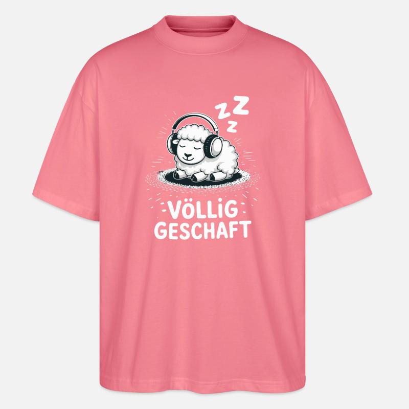 Conception de mouton entièrement réalisée - T-shirt bio Blaster 2.0 coupe oversize Stanley/Stella Unisexe - rose 