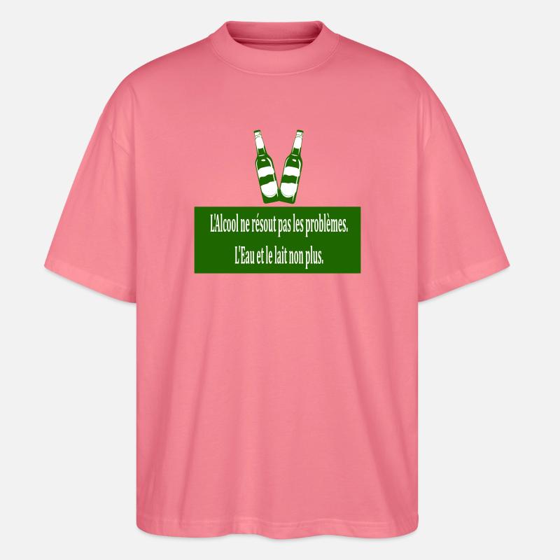 Cool doesn't solve problems - Stanley/Stella Oversized Unisex Organic T-shirt Blaster 2.0 - pink joy 