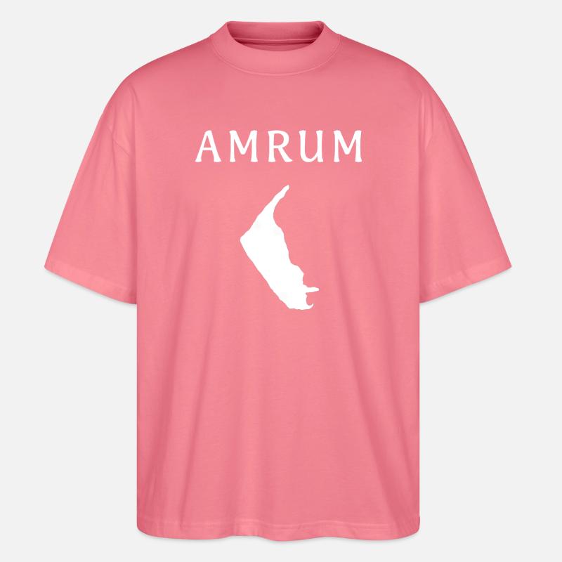 Amrum – deine deutsche Insel - Stanley/Stella Oversized Unisex Bio T-Shirt Blaster 2.0 - Pink 