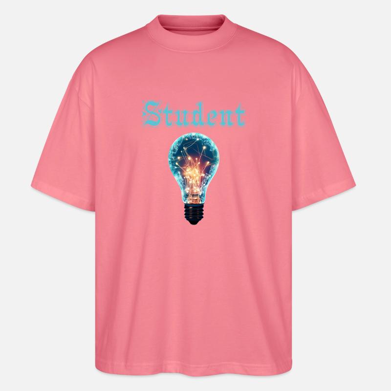 Student Design – Glühbirne Energie & Inspiration - Stanley/Stella Oversized Unisex Bio T-Shirt Blaster 2.0 - Pink