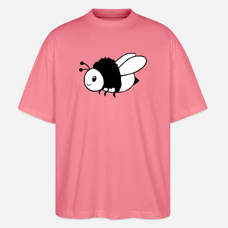 Bienke Imker Geschenk - Stanley/Stella Oversized Unisex Bio T-Shirt Blaster 2.0 - Pink 