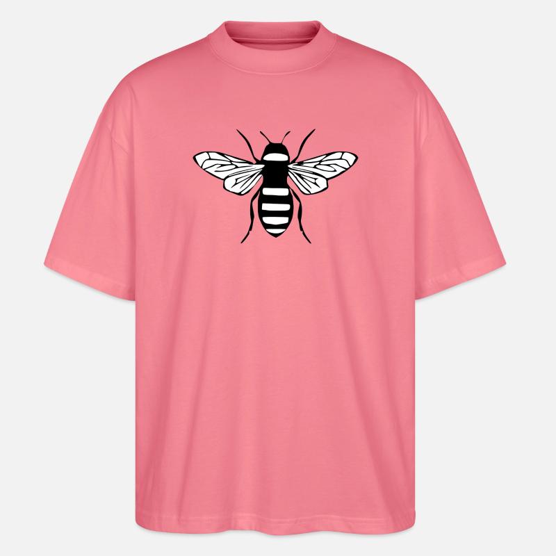 Biene Honigbiene Imker Geschenk - Stanley/Stella Oversized Unisex Bio T-Shirt Blaster 2.0 - Pink 