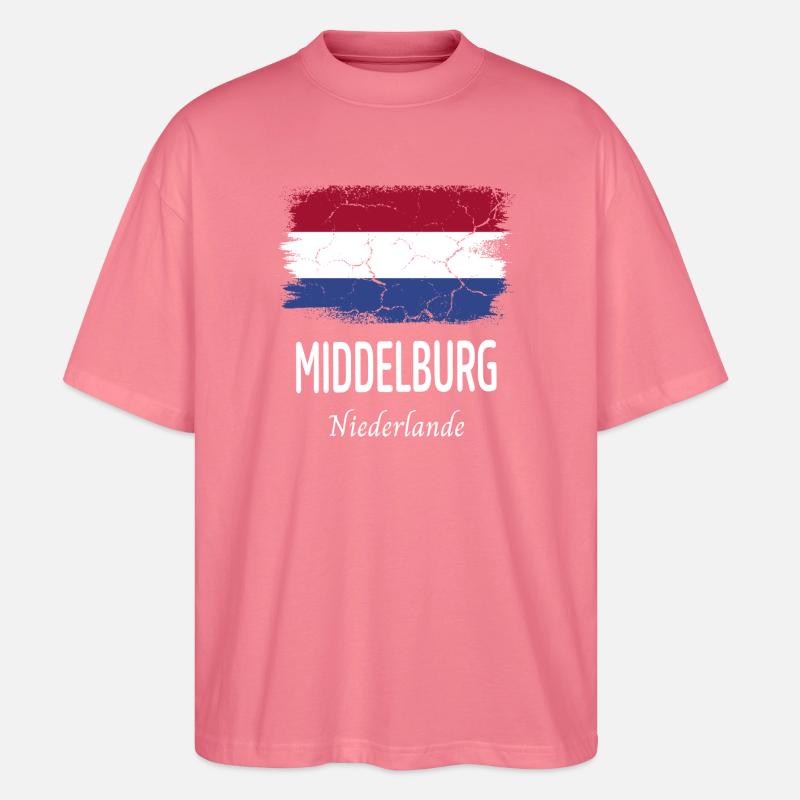 Middelburg - Stanley/Stella Oversized Unisex Bio T-Shirt Blaster 2.0 - Pink