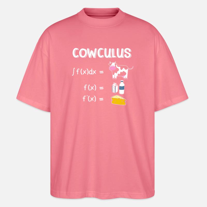 Funny Math Sayings Math Teacher - Stanley/Stella Oversized Unisex Organic T-shirt Blaster 2.0 - pink joy 