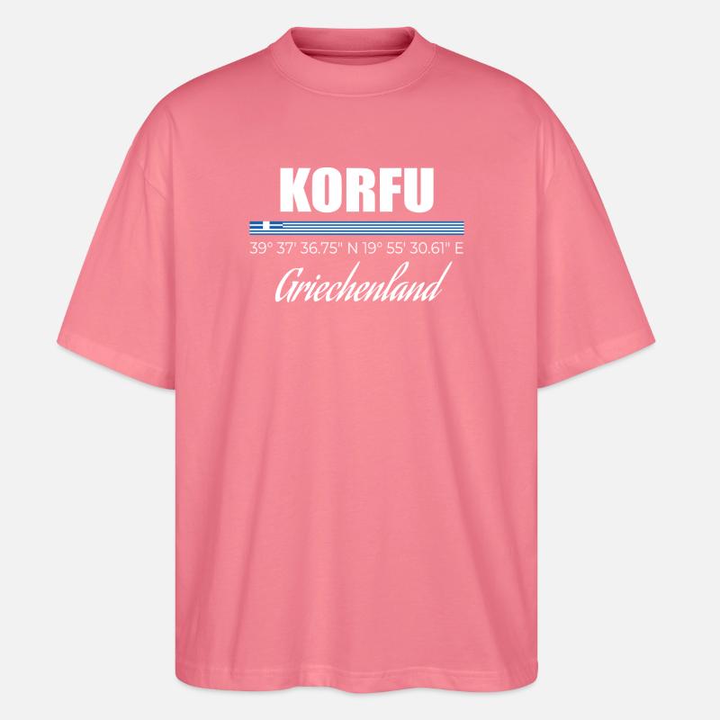 Korfu - Stanley/Stella Oversized Unisex Bio T-Shirt Blaster 2.0 - Pink 