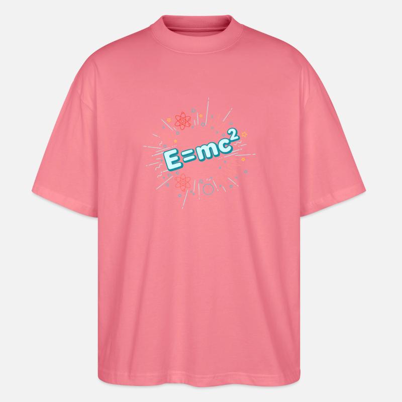 E=mc2 Wissenschaftliche Explosion - Stanley/Stella Oversized Unisex Bio T-Shirt Blaster 2.0 - Pink 