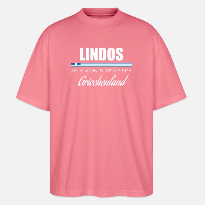 Lindos - Stanley/Stella Oversized Unisex Bio T-Shirt Blaster 2.0 - Pink