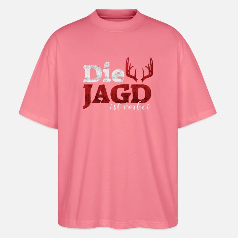 Die Jagd ist vorbei - Stanley/Stella Oversized Unisex Bio T-Shirt Blaster 2.0 - Pink 