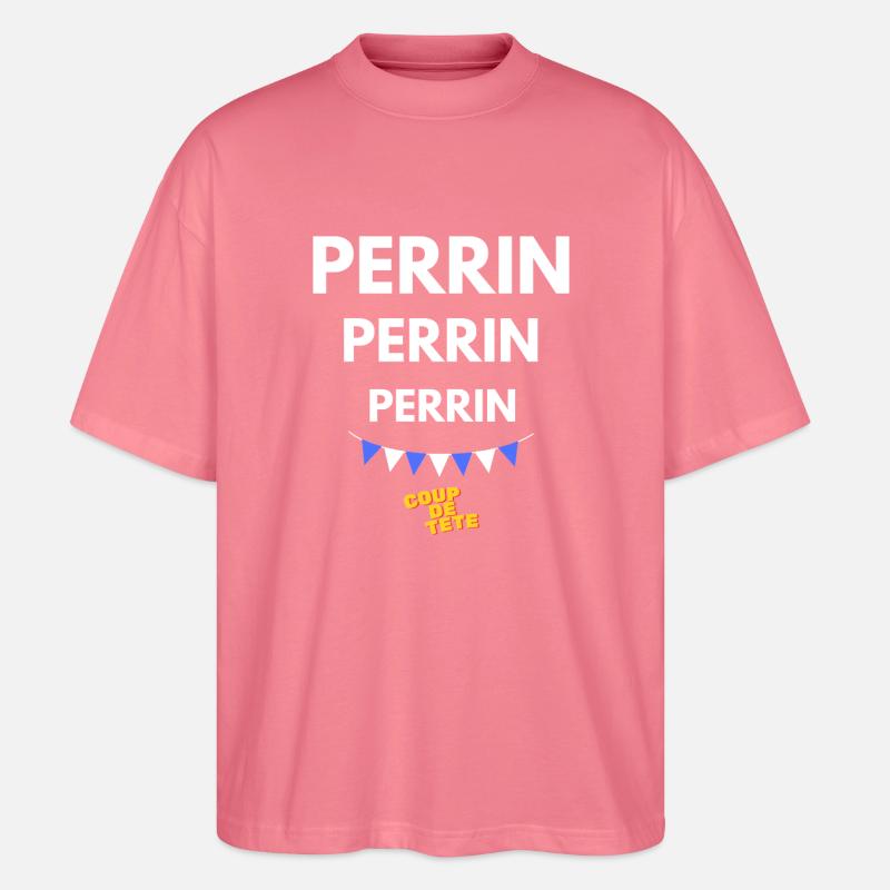 PERRIN, PERRIN, PERRIN - Coup de Tête - Stanley/Stella Oversized Unisex Bio T-Shirt Blaster 2.0 - Pink 