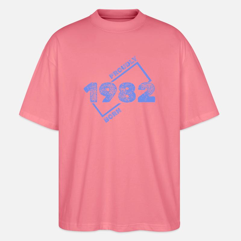 1982 1982 - Stanley/Stella Oversized Unisex Bio T-Shirt Blaster 2.0 - Pink 