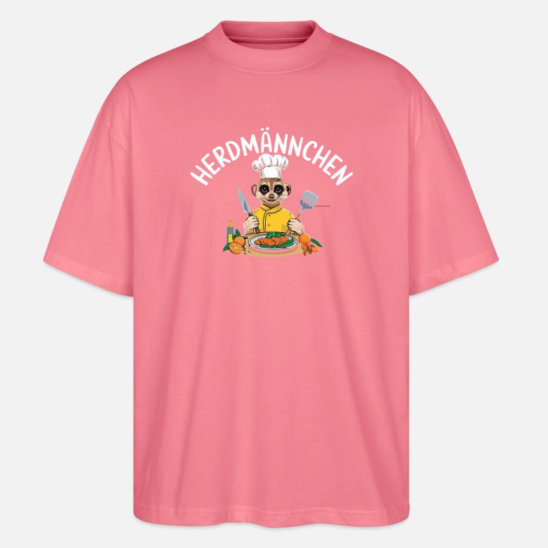 Herdmännchen Koch Suricate Pun - T-shirt bio Blaster 2.0 coupe oversize Stanley/Stella Unisexe - rose 