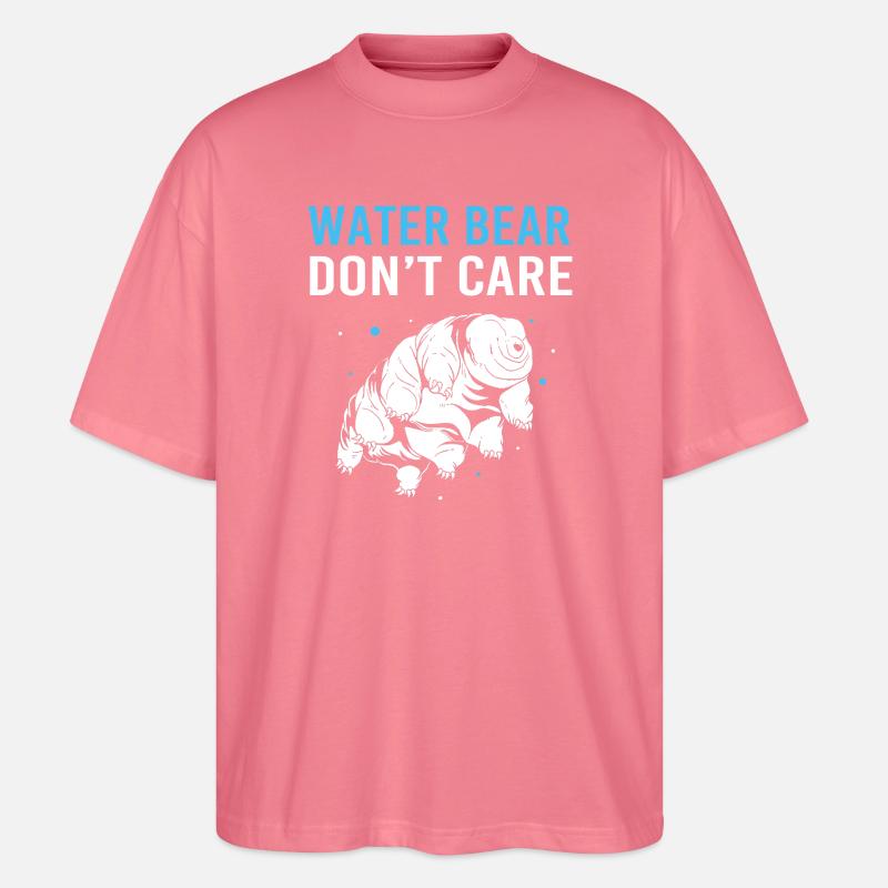 Bärtierchen Tardigrades Wasserbär Tardigrade - Stanley/Stella Oversized Unisex Bio T-Shirt Blaster 2.0 - Pink 