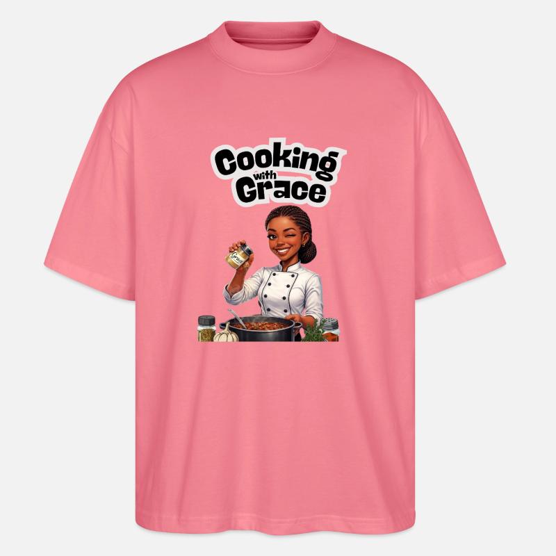 Mit Anmut kochen - Stanley/Stella Oversized Unisex Bio T-Shirt Blaster 2.0 - Pink 