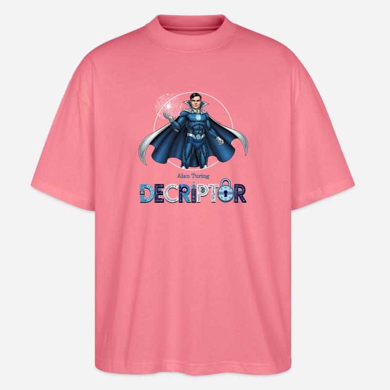 Hero Coder Decryptor - Stanley/Stella Oversized Unisex Organic T-shirt Blaster 2.0 - pink joy 