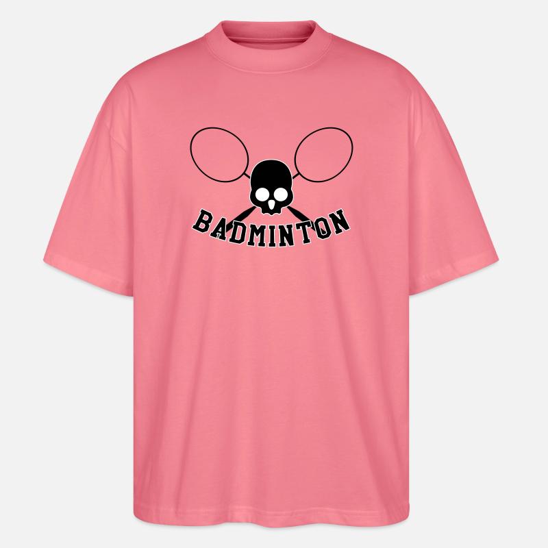 Badminton – Sport – Schläger - Stanley/Stella Oversized Unisex Bio T-Shirt Blaster 2.0 - Pink 