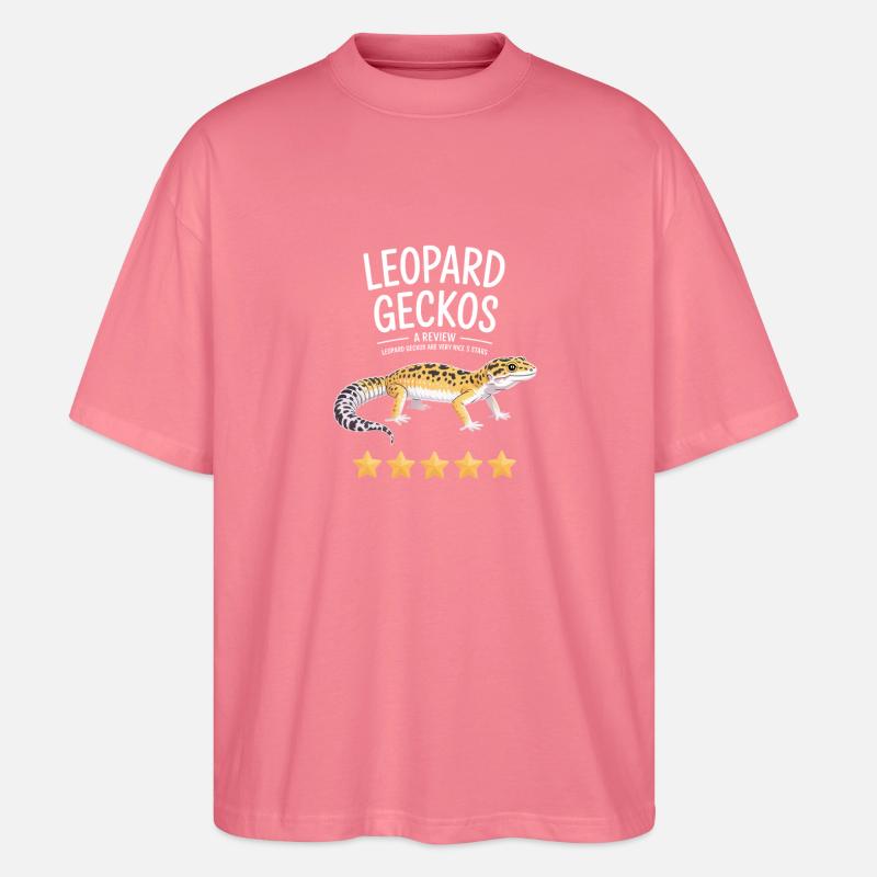Leopardgeckos Bewertungsabzeichen - Stanley/Stella Oversized Unisex Bio T-Shirt Blaster 2.0 - Pink 