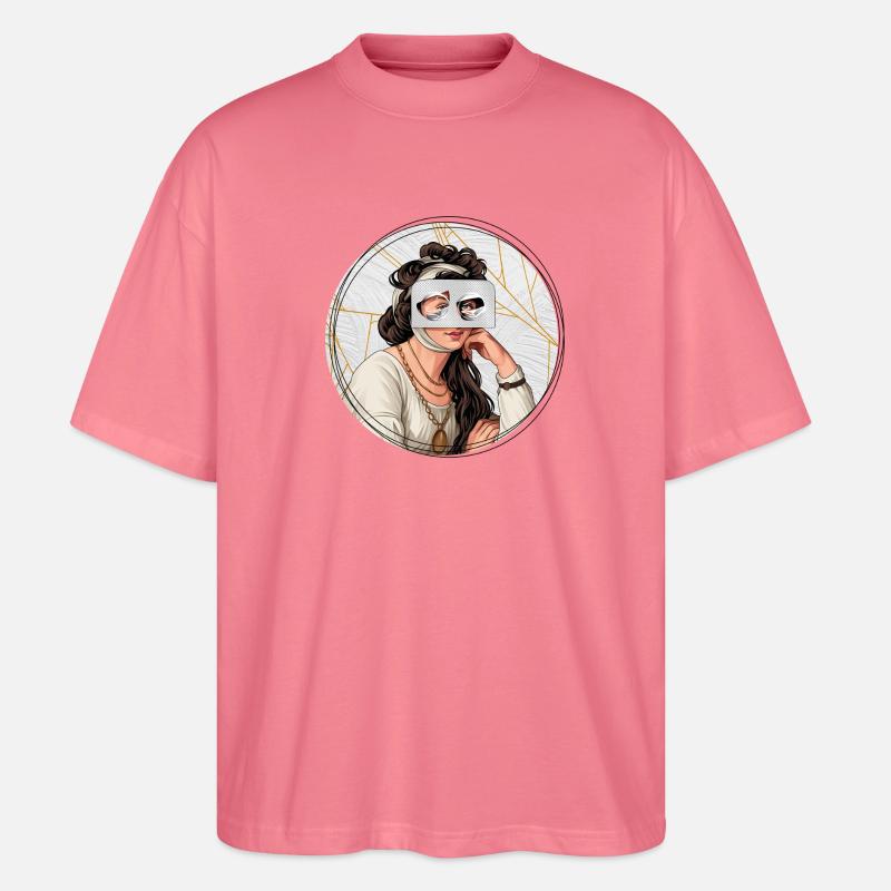 Illustration // Blick durch Medikamente - Stanley/Stella Oversized Unisex Bio T-Shirt Blaster 2.0 - Pink 