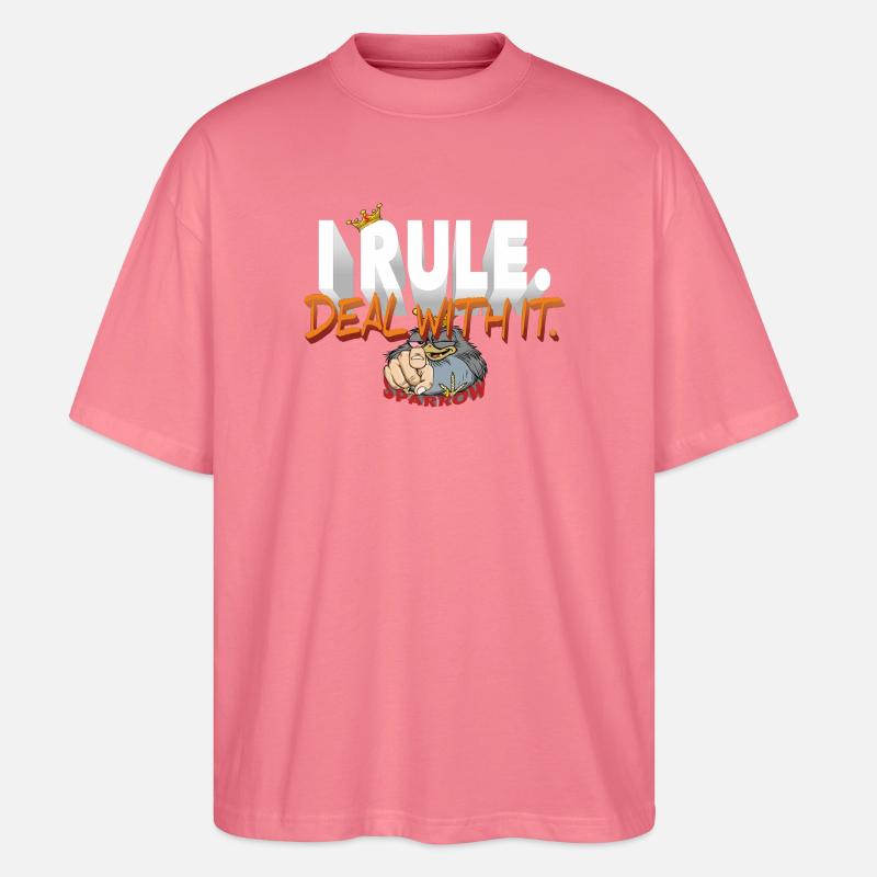 I_RULE - Stanley/Stella Oversized Unisex Bio T-Shirt Blaster 2.0 - Pink 