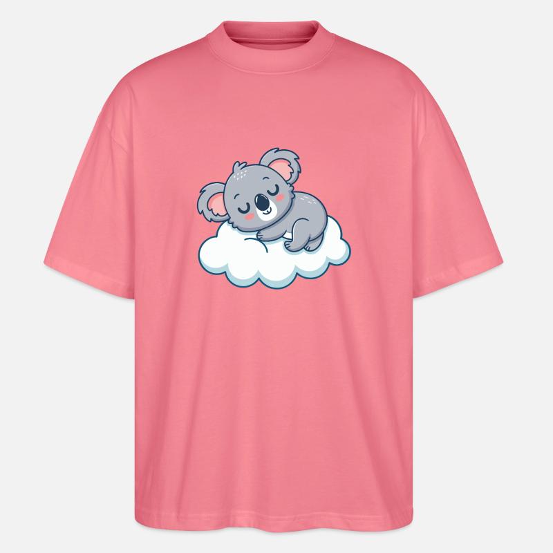 Traumhafter Koala auf der Wolke - Stanley/Stella Oversized Unisex Bio T-Shirt Blaster 2.0 - Pink