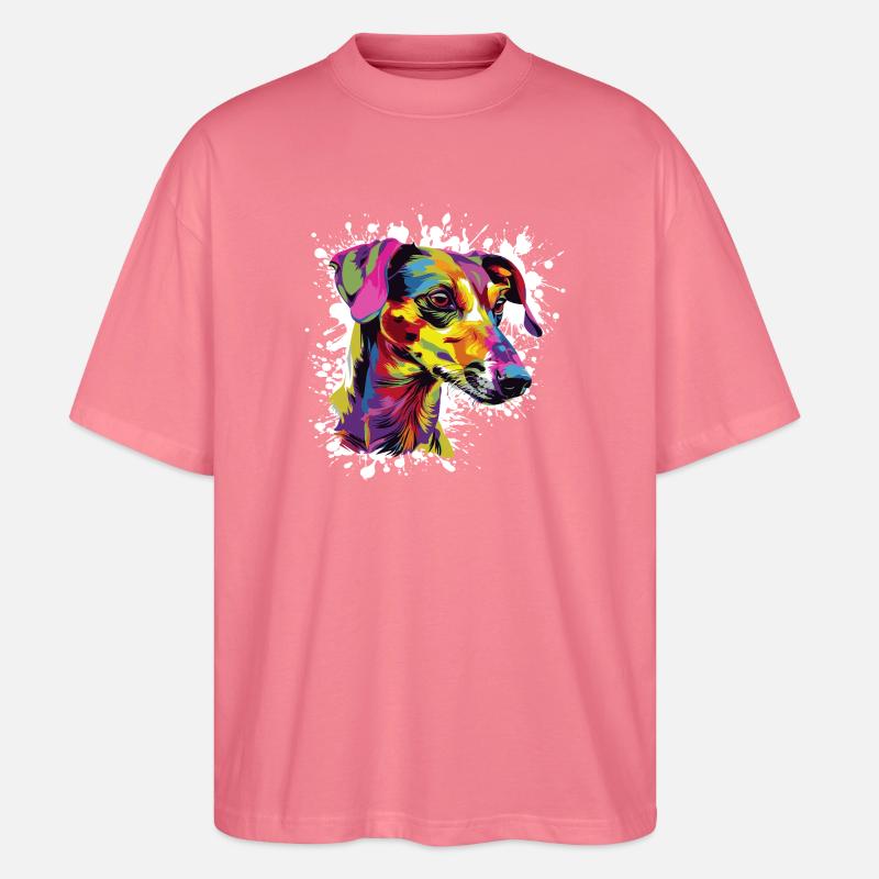 Hund Dog Graffiti - Stanley/Stella Oversized Unisex Bio T-Shirt Blaster 2.0 - Pink