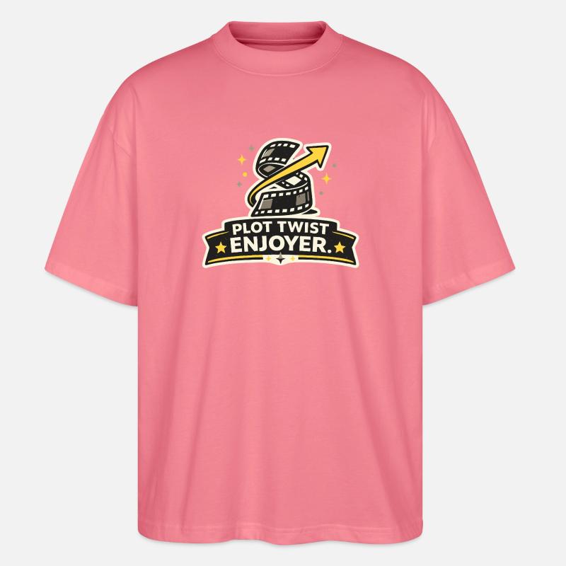 Plot Twist Enjoyer - Stanley/Stella Oversized Unisex Bio T-Shirt Blaster 2.0 - Pink 