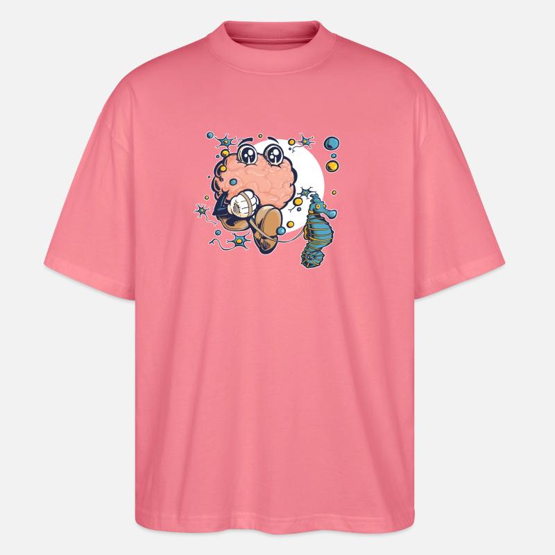 Gehirn & Hippocampus - Stanley/Stella Oversized Unisex Bio T-Shirt Blaster 2.0 - Pink 