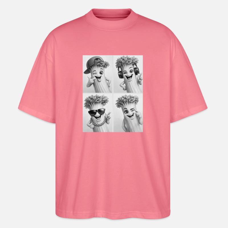 Celery - Stanley/Stella Oversized Unisex Bio T-Shirt Blaster 2.0 - Pink 