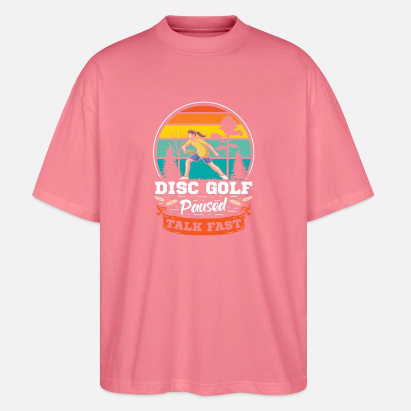 Cadeaux de disc golf Disc Golf - T-shirt bio Blaster 2.0 coupe oversize Stanley/Stella Unisexe - rose 