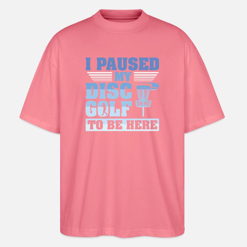 Disc Golf Geschenke Discgolf - Stanley/Stella Oversized Unisex Bio T-Shirt Blaster 2.0 - Pink 