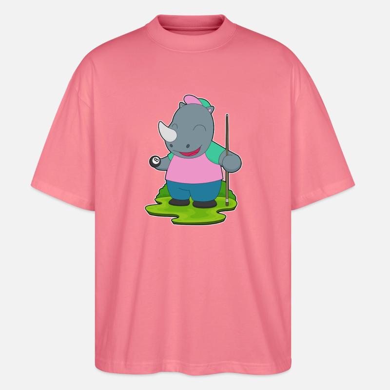 Nashorn Billiard Queue Sport - Stanley/Stella Oversized Unisex Bio T-Shirt Blaster 2.0 - Pink 