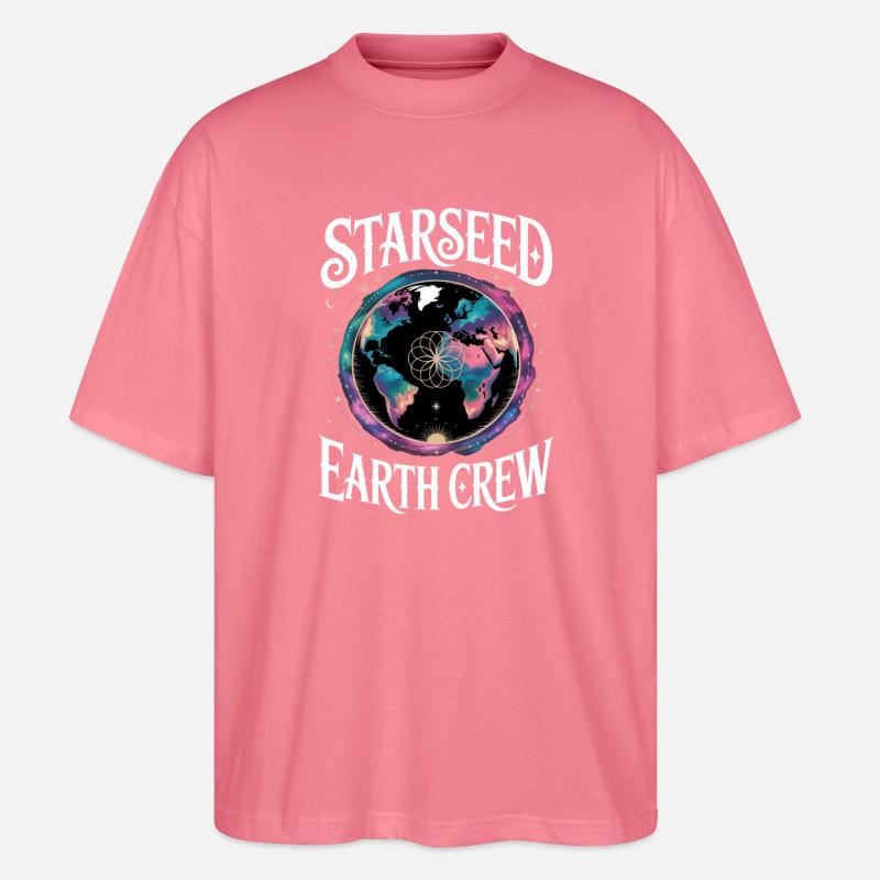 Starseed Erdcrew - Stanley/Stella Oversized Unisex Bio T-Shirt Blaster 2.0 - Pink