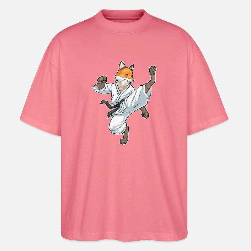 Fuchs Karate Kampfsport - Stanley/Stella Oversized Unisex Bio T-Shirt Blaster 2.0 - Pink 