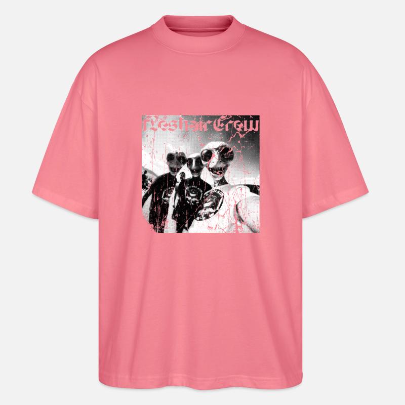 Fresh Shark Crew Graffiti - Stanley/Stella Oversized Unisex Bio T-Shirt Blaster 2.0 - Pink 