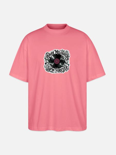 Dark Melodies Spin Forever - Stanley/Stella Oversized Unisex Organic T-shirt Blaster 2.0 - pink joy