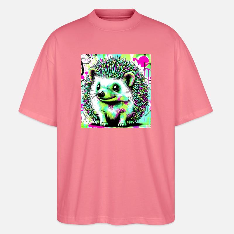 Igel - Stanley/Stella Oversized Unisex Bio T-Shirt Blaster 2.0 - Pink 