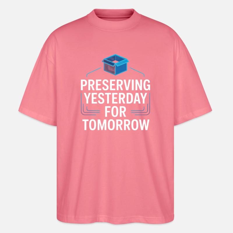 Préserver hier pour demain - T-shirt bio Blaster 2.0 coupe oversize Stanley/Stella Unisexe - rose 
