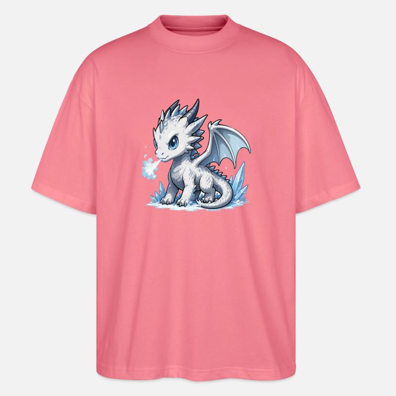 Kristall-Eisdrache - Stanley/Stella Oversized Unisex Bio T-Shirt Blaster 2.0 - Pink 